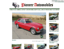 Tablet Screenshot of pioneer-automobiles.co.uk